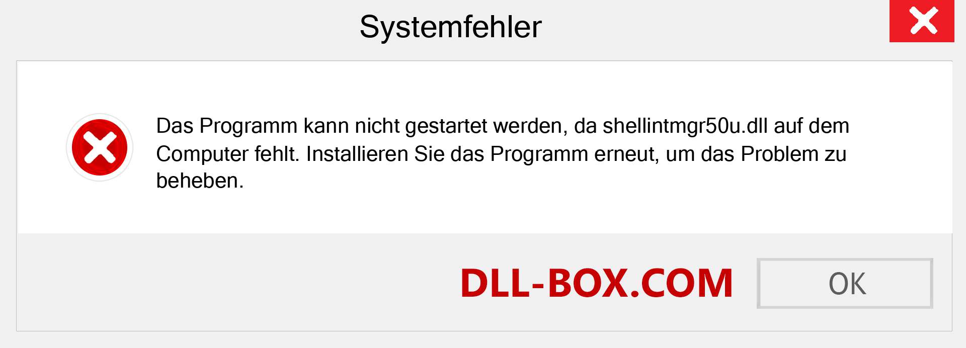 shellintmgr50u.dll-Datei fehlt?. Download für Windows 7, 8, 10 - Fix shellintmgr50u dll Missing Error unter Windows, Fotos, Bildern