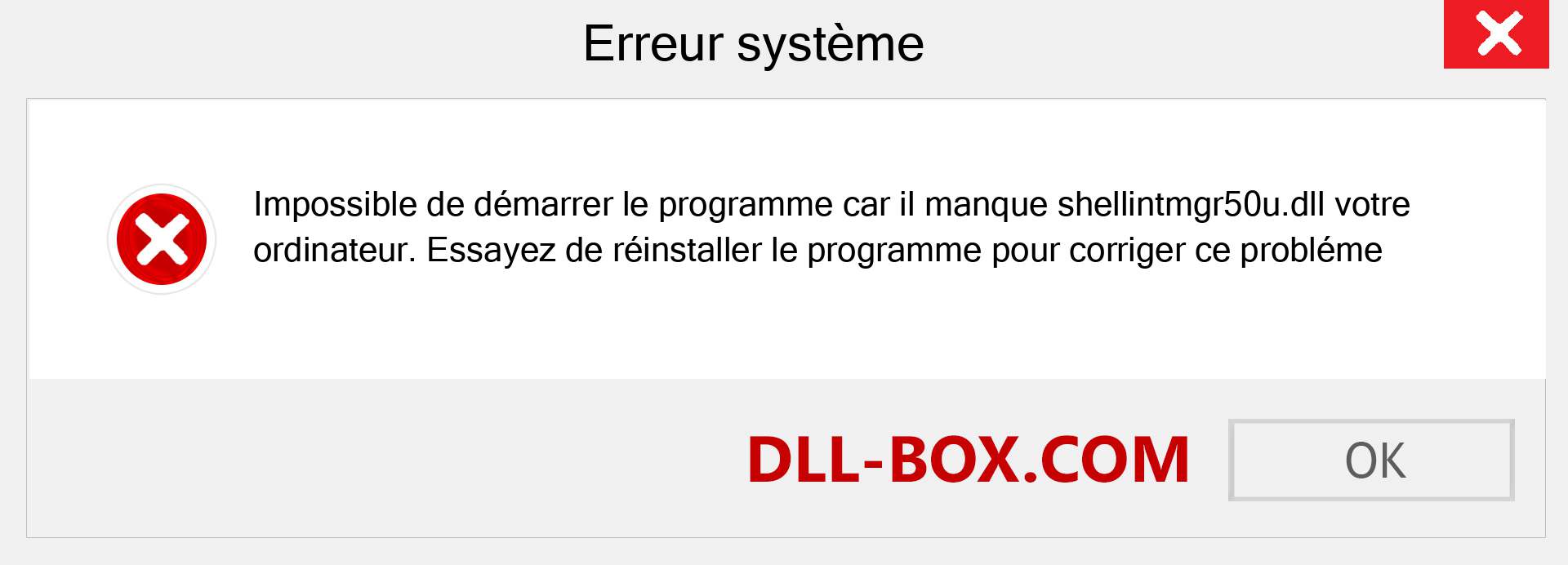 Le fichier shellintmgr50u.dll est manquant ?. Télécharger pour Windows 7, 8, 10 - Correction de l'erreur manquante shellintmgr50u dll sur Windows, photos, images